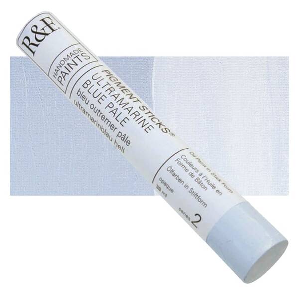 R&F - Pigment Stick 38ml Ultramarine Blue Pale Çubuk Yağlı Boya - 1