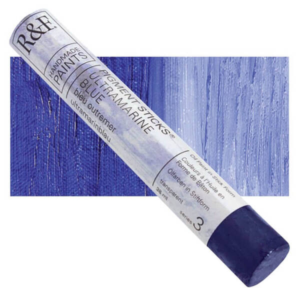 R&F - Pigment Stick 38ml Ultramarine Blue Çubuk Yağlı Boya - 1