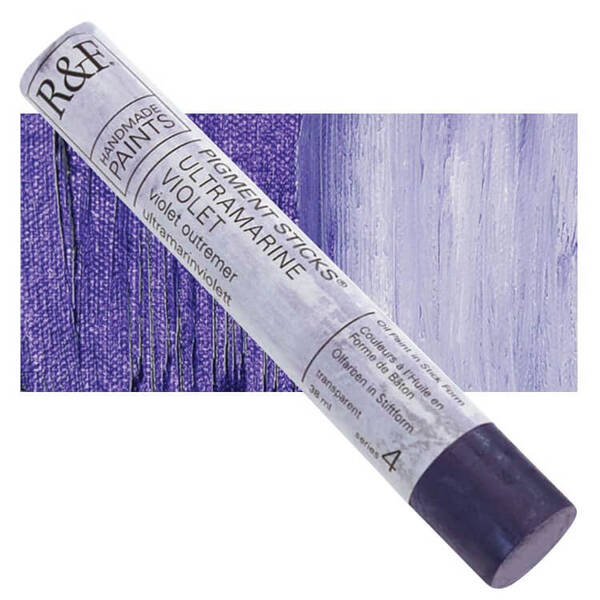 R&F - Pigment Stick 38ml Ultramarine Violet Çubuk Yağlı Boya - 1