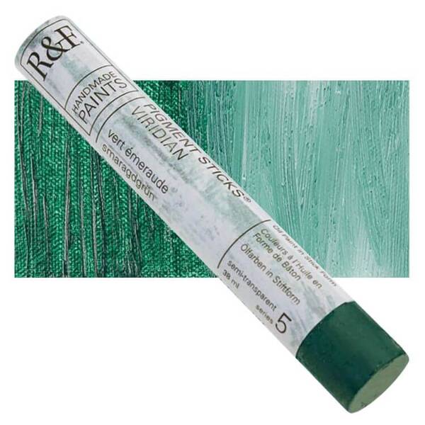 R&F - Pigment Stick 38ml Viridian Çubuk Yağlı Boya - 1