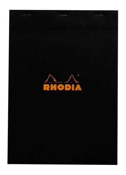 Rhodia Basic A4 Kareli Blok Siyah Kapak 80