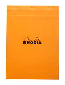 Rhodia - Rhodia Basic A4 Kareli Blok Turuncu Kapak 80