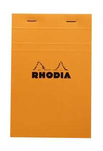 Rhodia - Rhodia R14200 Basic 11X17cm Kareli Blok Turuncu Kapak