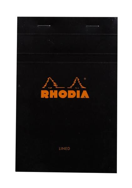 Rhodia R146009 Basic 11X17cm Çizgili Blok Siyah