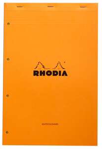 Rhodia - Rhodia Ra119700 Basic 21X31,8cm Kareli Blok Turuncu Kapak