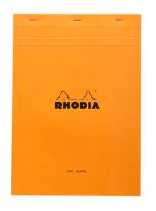 Rhodia - Rhodia Ra18000 Basic A4 Çizgisiz Blok Turuncu Kapak
