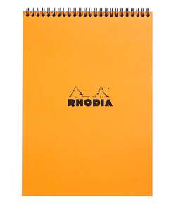 Rhodia - Rhodia Ra18501 Basic A4 Çizgili Blok Turuncu Kapak Spiralli