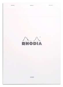 Rhodia - Rhodia Ra18601 Basic A4 Çizgili Blok Beyaz Kapak