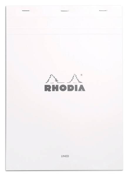 Rhodia Ra18601 Basic A4 Çizgili Blok Beyaz Kapak