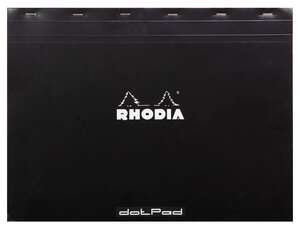 Rhodia - Rhodia Ra38559 Basic 42X31,8cm Dot(Noktalı) Blok Siyah Kapak