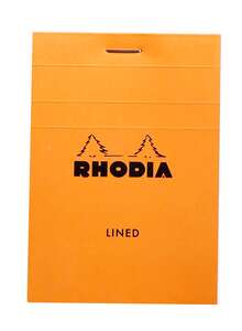 Rhodia - Rhodia Rb11600 Basic A7 Çizgili Blok Turuncu Kapak