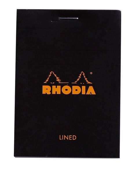 Rhodia Rb116009 Basic A7 Çizgili Blok Siyah Kapak
