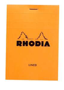 Rhodia - Rhodia Rb12600 Basic 8,5X12cm Çizgili Blok Turuncu Kapak