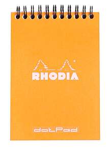 Rhodia - Rhodia Rb13503 Basic A6 Dot(Noktalı) Blok Turuncu Kapak Spiral