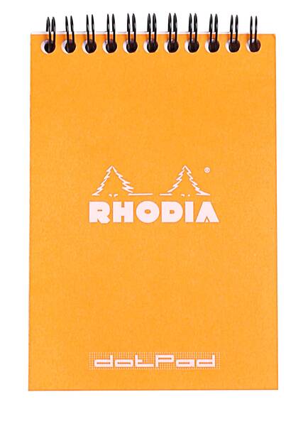 Rhodia Rb13503 Basic A6 Dot(Noktalı) Blok Turuncu Kapak Spiral