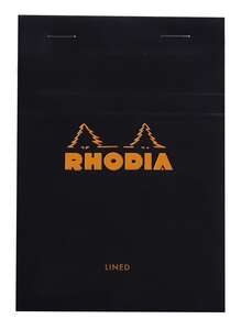 Rhodia - Rhodia Rb136009 Basic A6 Çizgili Blok Siyah Kapak