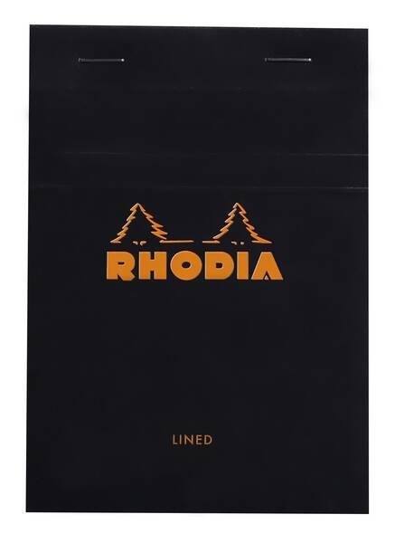 Rhodia Rb136009 Basic A6 Çizgili Blok Siyah Kapak - 1