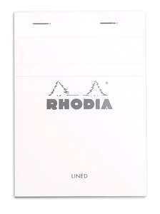Rhodia - Rhodia Rb13601 Basic A6 Çizgili Blok Beyaz Kapak