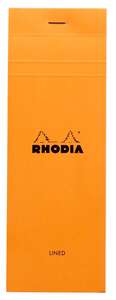 Rhodia - Rhodia Rb8600 Basic 7,4X21cm Çizgili Blok Turuncu Kapak
