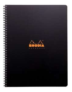 Rhodia - Rhodia Rc119000 Active A+Kareli Defter Spiralli Siyah