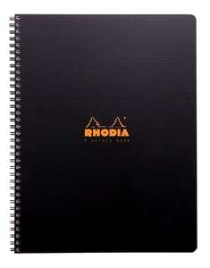Rhodia - Rhodia Rc119920 Active A4+Kareli Defter Siyah İç Cep