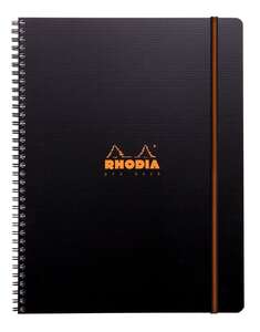 Rhodia - Rhodia Rc119930 Active A+Kareli Defter Siyah İç Cep