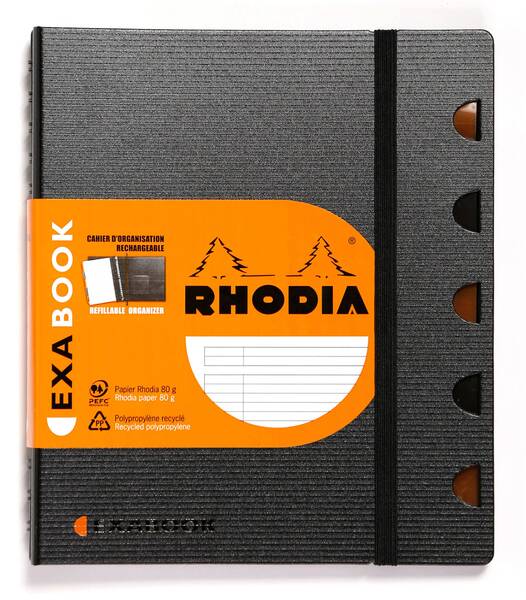 Rhodia Rc132576 Active A5+Çizgil Defter Siyah ast