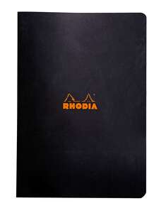 Rhodia - Rhodia Rd119163 Basic A4 Kareli Defter Siyah Kapak