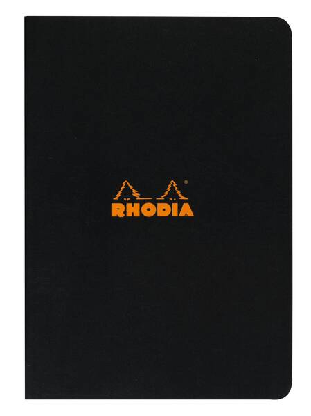 Rhodia Rd119169 Basic A4 Çizgili Defter Siyah Kapak
