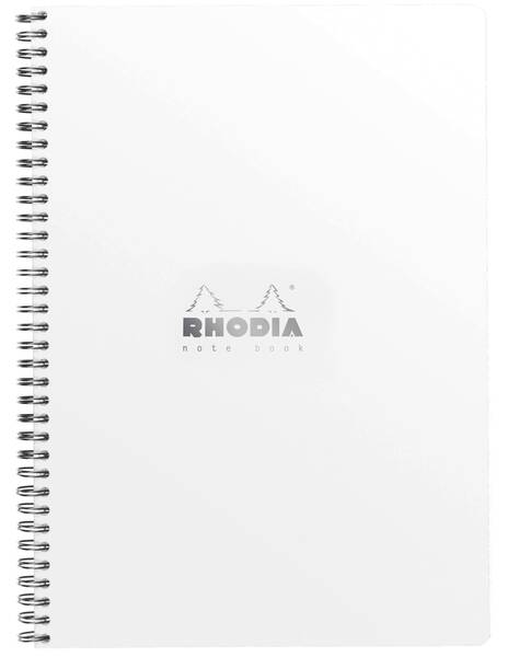 Rhodia Rd193001 Basic A+ Kareli Defter Beyaz Kapak Spiralli