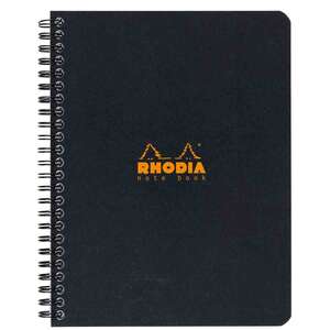 Rhodia - Rhodia Rd193469 Basic 16X21Cm Çizgili Defter Siyah Kapak
