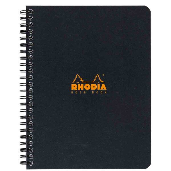 Rhodia Rd193469 Basic 16X21Cm Çizgili Defter Siyah Kapak