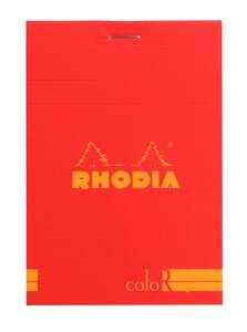 Rhodia - Rhodia Rs12973 Basic 8,5X12Cm Çizgili Blok Poppy Kapak
