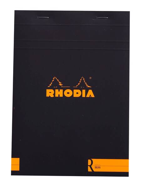 Rhodia Rs162012 Basic A5 Çizgili Blok Siyah Kapak