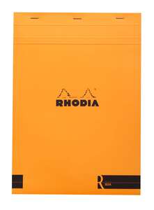 Rhodia - Rhodia Rs182007 Basic A4 Çizgisiz Blok Turuncu Kapak 90G