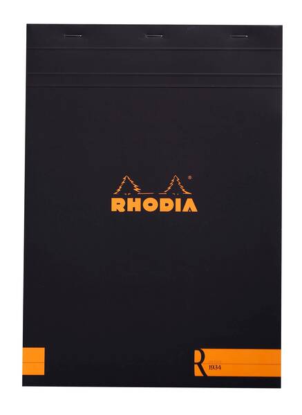 Rhodia Rs182008 Basic A4 Çizgisiz Blok Siyah Kapak 90G
