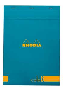 Rhodia - Rhodia Rs18967 Basic A4 Çizgili Blok Turkuaz Kapak