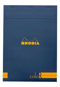 Rhodia - Rhodia Rs18968 Basic A4 Çizgili Blok Saphire Kapak 90Gr
