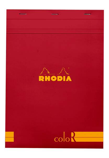 Rhodia Rs18973 Basic A4 Çizgili Blok Poppy Kapak 90Gr