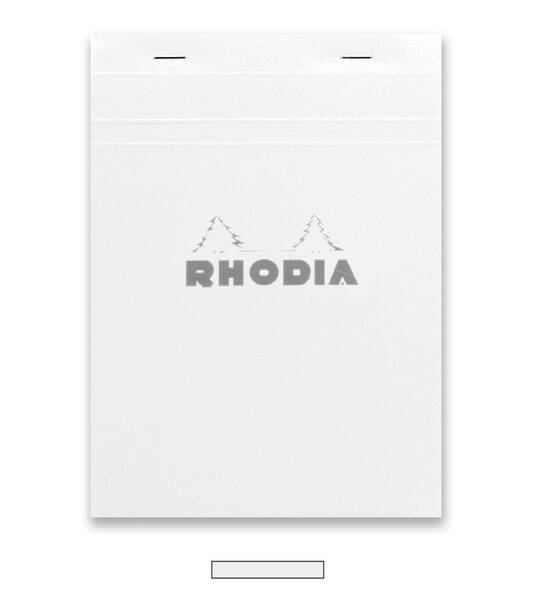 Rhodia Rt16201 Basic A5 Kareli Blok Beyaz Kapak Beyaz Kağıt