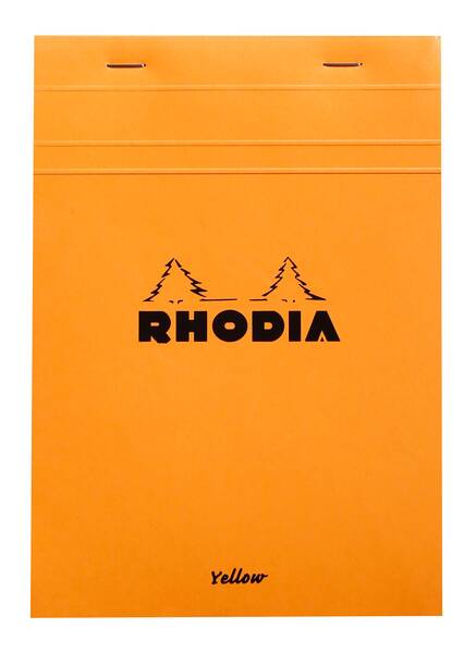 Rhodia Rt16260 Basic A5 Kareli Blok Turuncu Kapak Sarı Kağıt