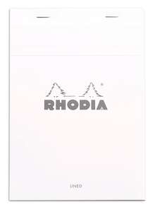 Rhodia - Rhodia Rt16601 Basic A5 Çizgili Blok Beyaz Kapak Beyaz Kağıt 8