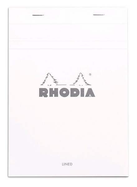 Rhodia Rt16601 Basic A5 Çizgili Blok Beyaz Kapak Beyaz Kağıt 8