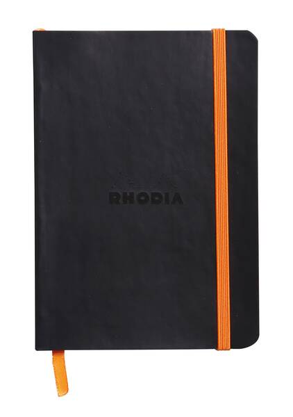 Rhodia Ry117302 Hardcover A6 Çizgili Defter Siyah Kapak