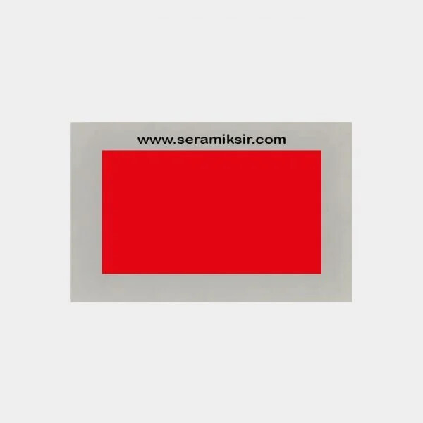 Seramiksır Sır Üstü Dekor Boyalar 100gr SD5202 Bayrak Kırmızı - Seramiksır