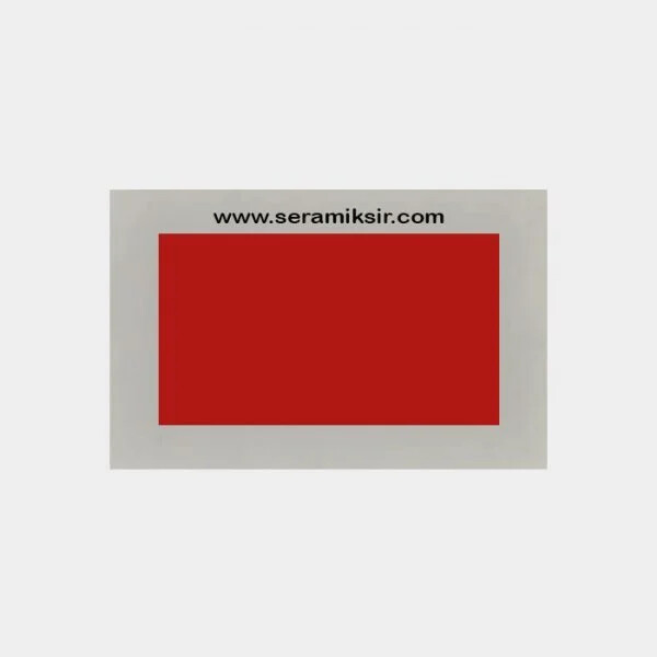 Seramiksır Sır Üstü Dekor Boyalar 100gr SD5211 Koyu Kırmızı - Seramiksır