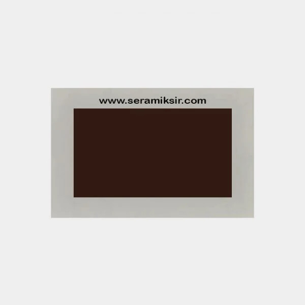 Seramiksır Sır Üstü Dekor Boyalar 100gr SD4608 Koyu Kahve - Seramiksır