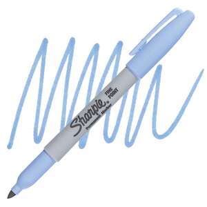 Sharpie Permanent Fine Yuvarlak Uç Açık Mavi - Thumbnail