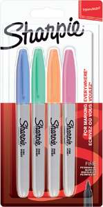Sharpie Set Permanent Fine 4'Lü Set Pastel 2065402 - Sharpie