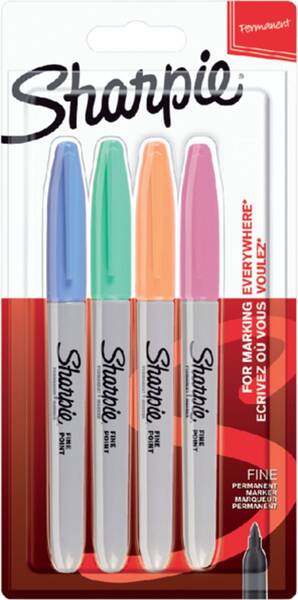 Sharpie Set Permanent Fine 4'Lü Set Pastel 2065402 - 1